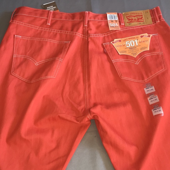 Levi’s 501 44/32 Poppy Straight Leg Jeans NWT - Picture 5 of 7